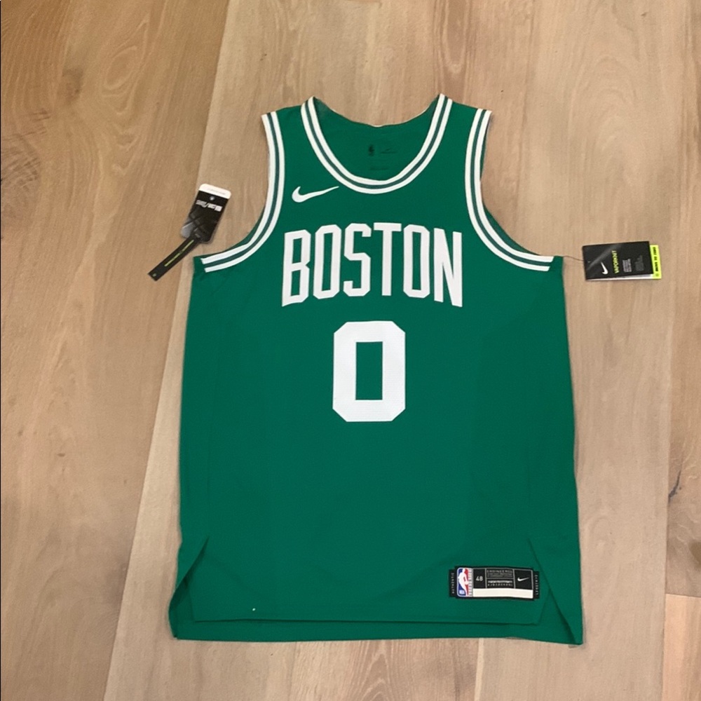 Nike Boston Celtics Green Jersey - Jason Tatum